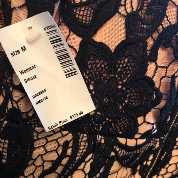 Few Moda NY black sheath lace romantic dress. M - Picture 8 of 8